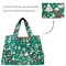 Wrapables Large Foldable Tote Nylon Reusable Grocery Bags, Christmas Green